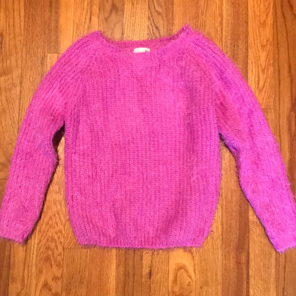 Pink cropped sweater